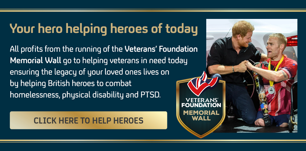 Prince Harry and a veteran